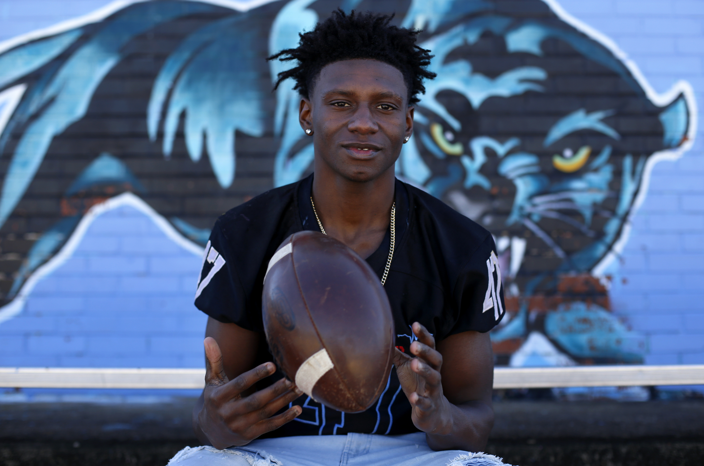 Brainerd senior Joseph Norwood poses at Brainerd High School on Monday, Feb. 5, 2018 in Chattanooga, Tenn.