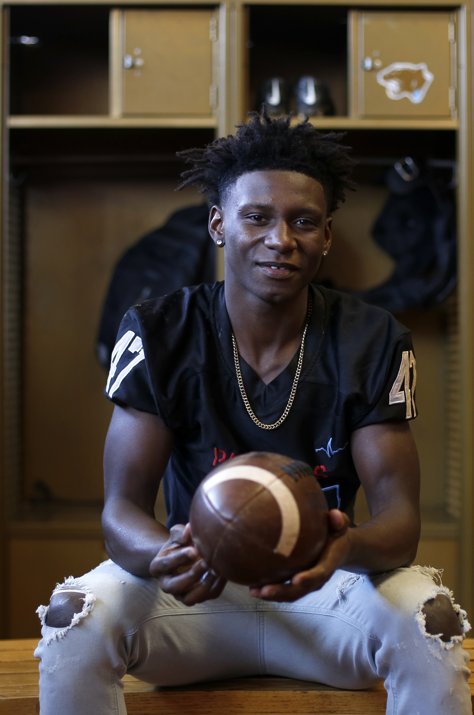 Brainerd senior Joseph Norwood poses at Brainerd High School on Monday, Feb. 5, 2018 in Chattanooga, Tenn.
