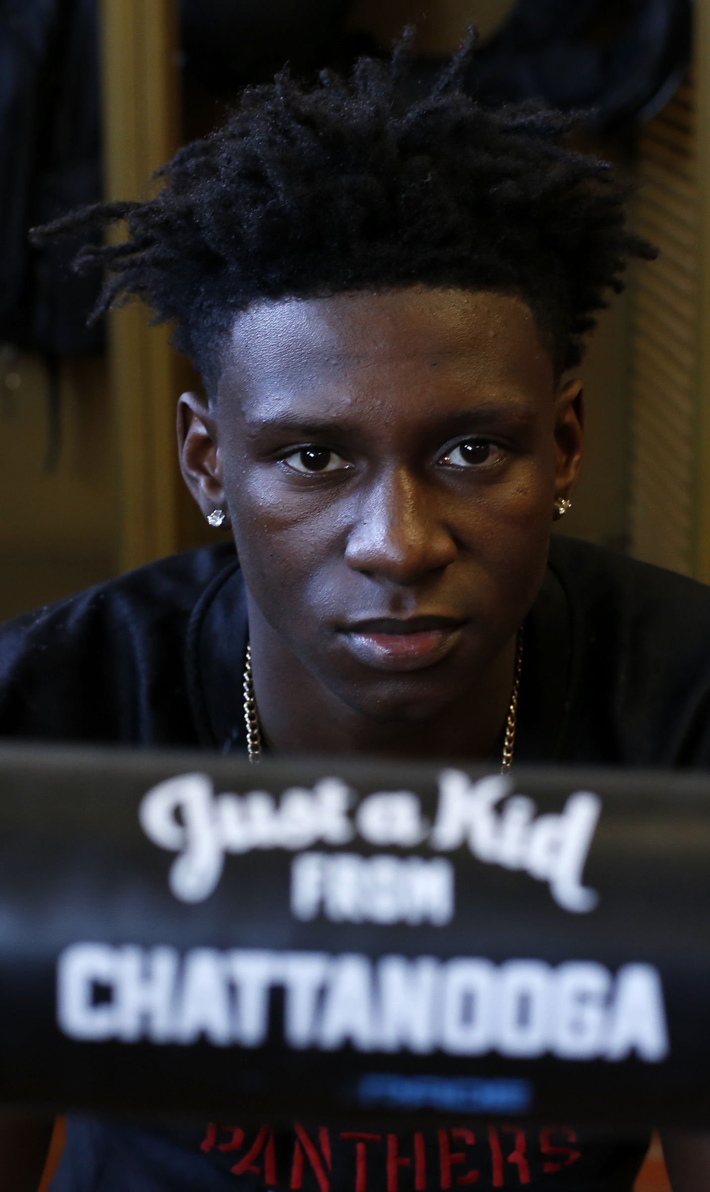 Brainerd senior Joseph Norwood poses at Brainerd High School on Monday, Feb. 5, 2018 in Chattanooga, Tenn.
