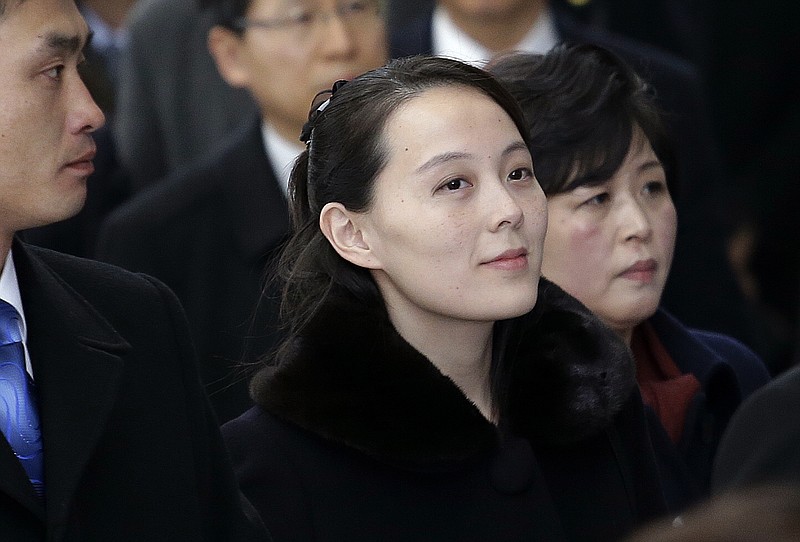 Kim Yo Jong, sister of North Korean leader Kim Jong Un, arrives at the Incheon International Airport in Incheon, South Korea, Friday, Feb. 9, 2018. The sister of the North Korean leader on Friday became the first member of her family to visit South Korea since the 1950-53 Korean War as part of a high-level delegation attending the opening ceremony of the Pyeongchang Winter Olympics. (AP Photo/Ahn Young-joon)