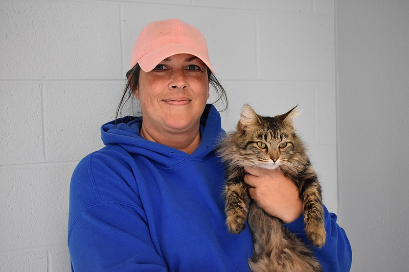 Stephanie McTaggart holds Bella, the beloved office cat. McTaggart became the new manager of the Walker County Animal Shelter and Adoption Center in January. Before her new role as manager, she was a volunteer and rescue coordinator for the shelter since 2015.