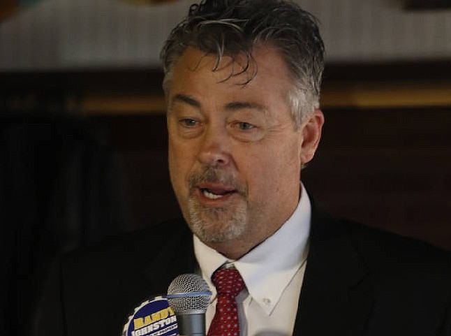 Staff Photo by Dan Henry / The Chattanooga Times Free Press- 2/4/16. Randy Johnston, a candidate for Hamilton County assessor of property, speaks during the Downtown Council of the Chamber of Commerce's candidate forum at Puckett's restaurant in downtown Chattanooga on Thursday, February 4, 2016. 