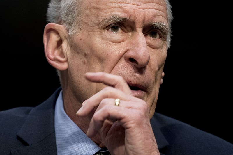 Director of National Intelligence Dan Coats speaks at a Senate Select Committee on Intelligence hearing on worldwide threats, Tuesday, Feb. 13, 2018, in Washington. (AP Photo/Andrew Harnik)