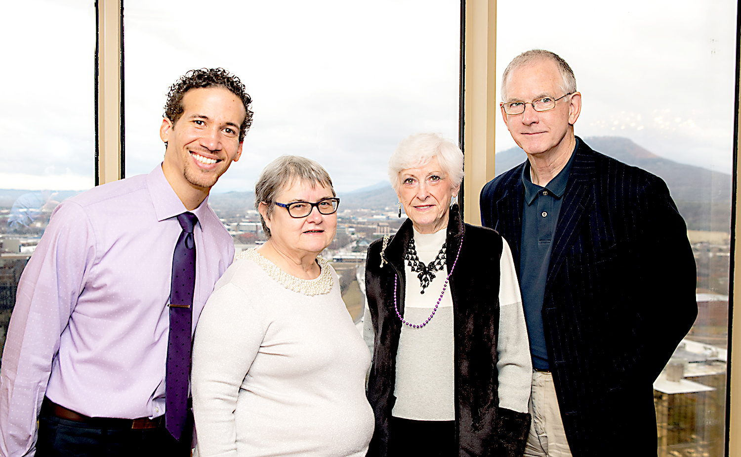 Olen Justice, Judy Carscaddon, Peggy Lees and Dr. Steve Thomas