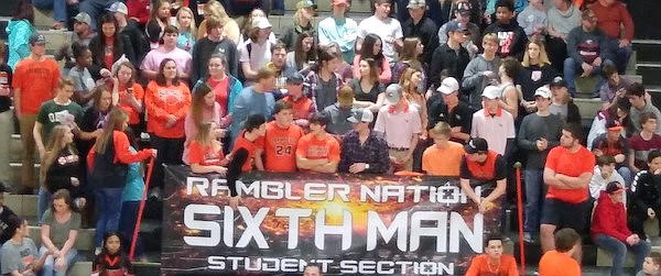 LaFayette's student section prepares for the start of Saturday night's GHSA Class AAAA boys' playoff game. The Ramblers used a hot start to get past LaGrange, 75-58.
