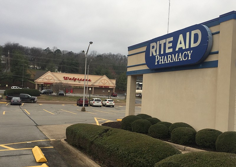 The Rite Aid drug store in Red Bank is directly across Dayton Boulevard from Walgreens, which has purchased 1,114 of the Rite Aid outlets. Other Rite Aids are being sod to Albertsons's.