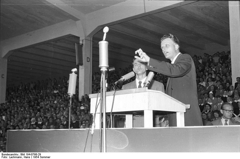 Billy Graham in Duisburg, Sommer 1954