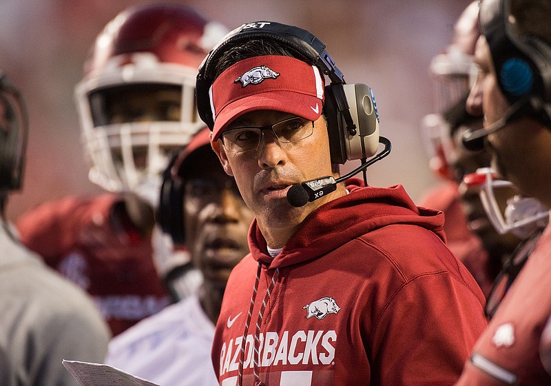 Dan Enos, who spent the past three seasons as offensive coordinator at Arkansas, was officially named quarterbacks coach and co-offensive coordinator at Alabama on Thursday.