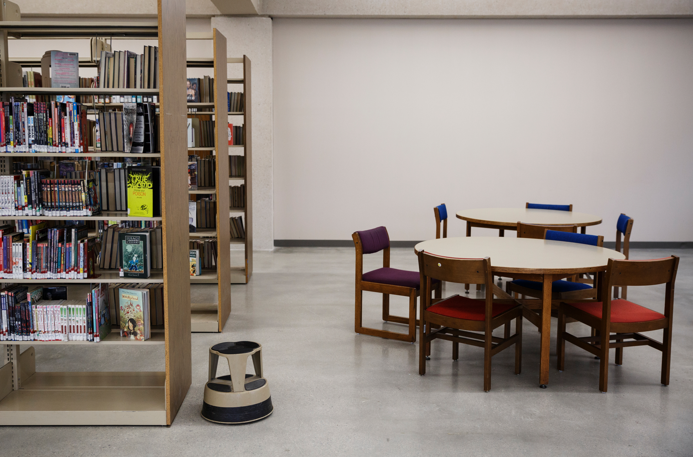 A space on the 2nd floor of the Chattanooga Public Library where director Corinne Hill hopes to install a commercial kitchen is seen on Friday, Feb. 16, 2018, in Chattanooga, Tenn. City council members recently toured the library and foresee opportunities to use the facility's technology services for vocational training.