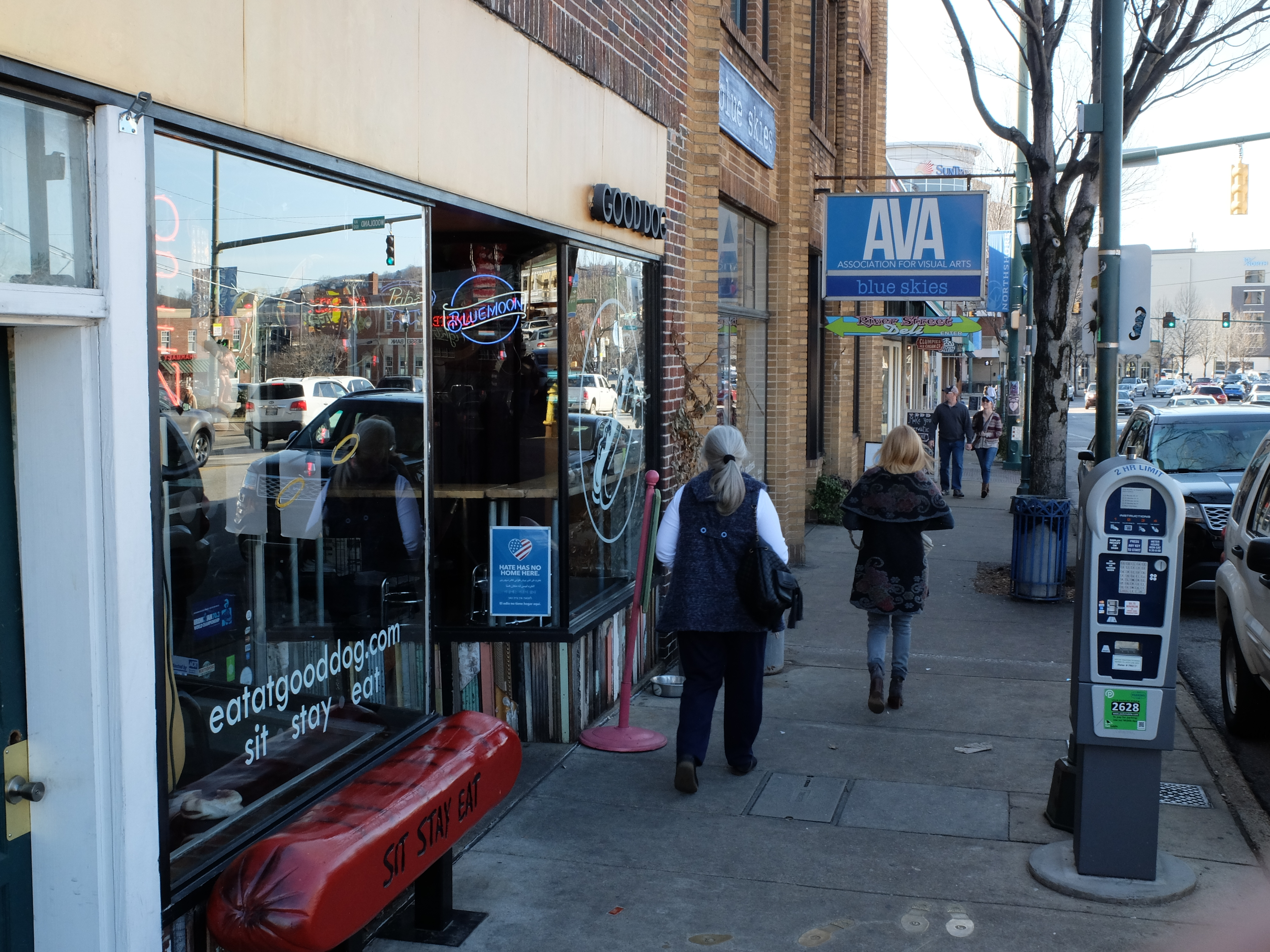 Shop Frazier Avenue on a sunny February day.