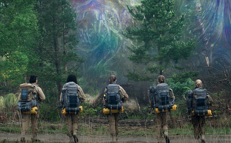 his image released by Paramount Pictures shows a scene from "Annihilation." (Paramount Pictures/Skydance via AP)
