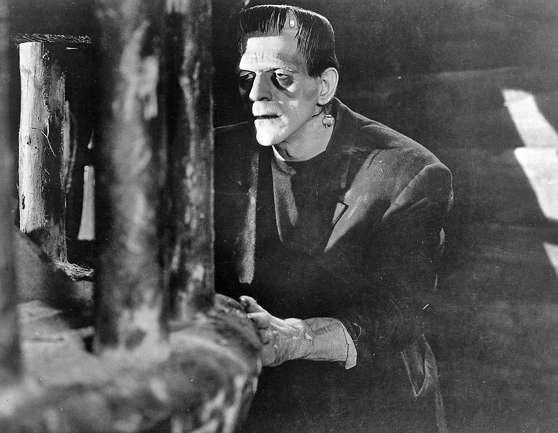 In this photo released by Universal Studios Home Entertainment, British actor Boris Karloff appears in a scene from the 1931 classic film "Frankenstein."