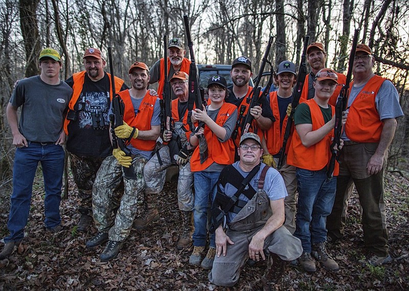 Members of the "Bone Collector" team pose together during the Squirrel Master Classic last month at Southern Sportsman's Lodge near Montgomery, Ala.
