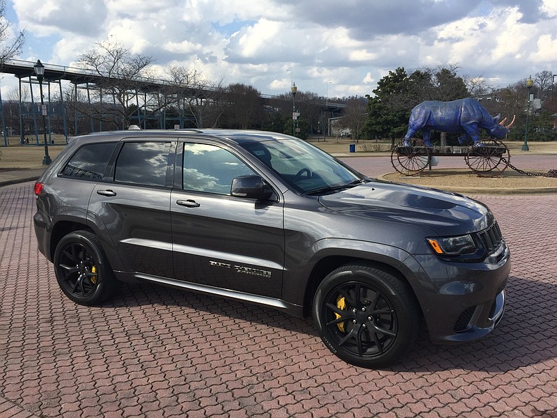 The 2018 Jeep Grand Cherokee Trackhawk has a 707-horsepower engine. (Staff Photo by Mark Kennedy)