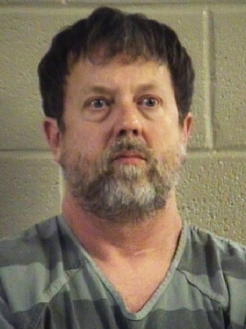 This undated photo provided by the Whitfield County Sheriff’s Office shows Jesse Randal Davidson. Social studies teacher Davidson barricaded himself inside a classroom at Dalton High School in Dalton, Ga., Wednesday, Feb. 28, 2018, and fired a handgun, sending students running outside or hunkering down in darkened gym locker rooms, authorities said. (Whitfield County Sheriff’s Office via AP)