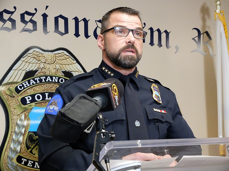 Chattanooga Police Chief David Roddy speaks about the Hamilton Place mall shooting incident.