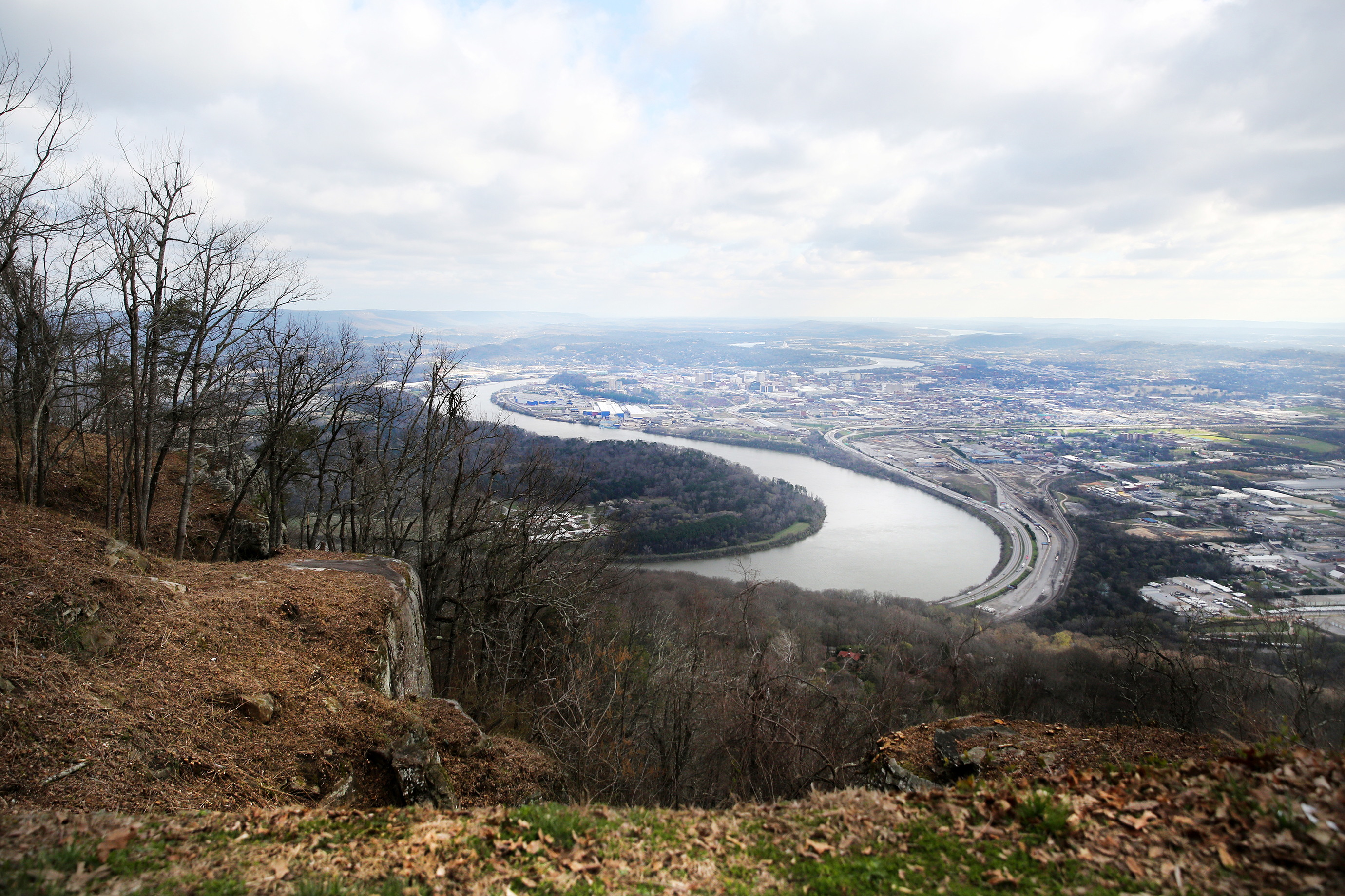 Maintenance projects have opened the previously obstructed view at Point Park Wednesday, March 7, 2018 in Lookout Mountain, Tenn. A bill introduced to Congress by Sen. Lamar Alexander (R-Tenn) Wednesday morning could help with the years-long backlog of deferred maintenance projects at National Parks including projects in Tennessee and Georgia.