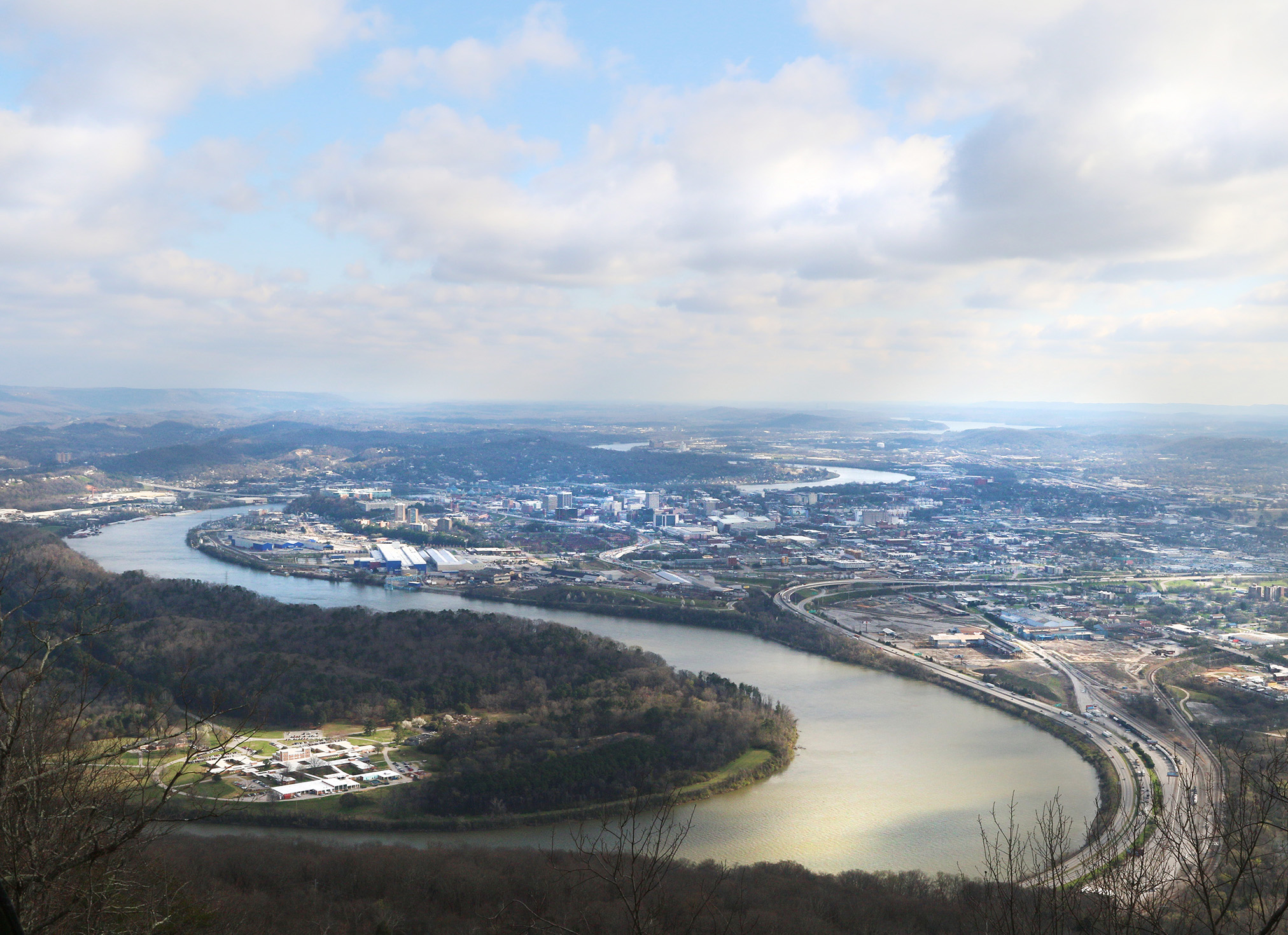 Maintenance projects have opened the previously obstructed view at Point Park Wednesday, March 7, 2018 in Lookout Mountain, Tenn. A bill introduced to Congress by Sen. Lamar Alexander (R-Tenn) Wednesday morning could help with the years-long backlog of deferred maintenance projects at National Parks including projects in Tennessee and Georgia.