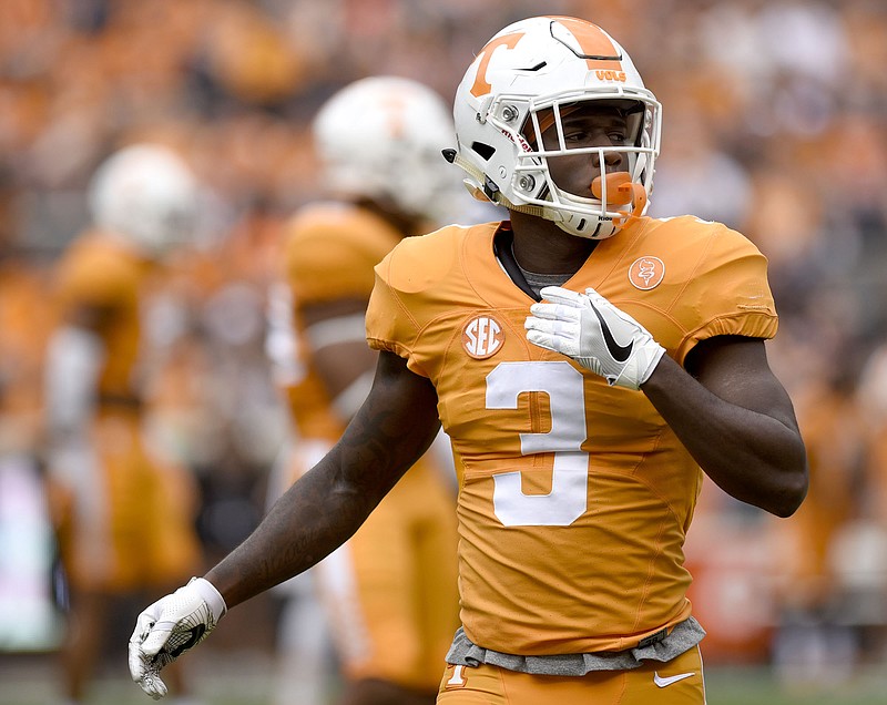 Tennessee's Marquill Osborne, who will be a junior in the 2018 season, returns at cornerback as part of a group with little starting experience on the college level.