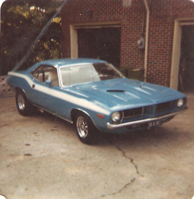 Donnie Holbrook started his racing career in this 1972 Plymouth Cuda, racing down Lee Highway before moving to the Brainerd Optimist Dragstrip.
