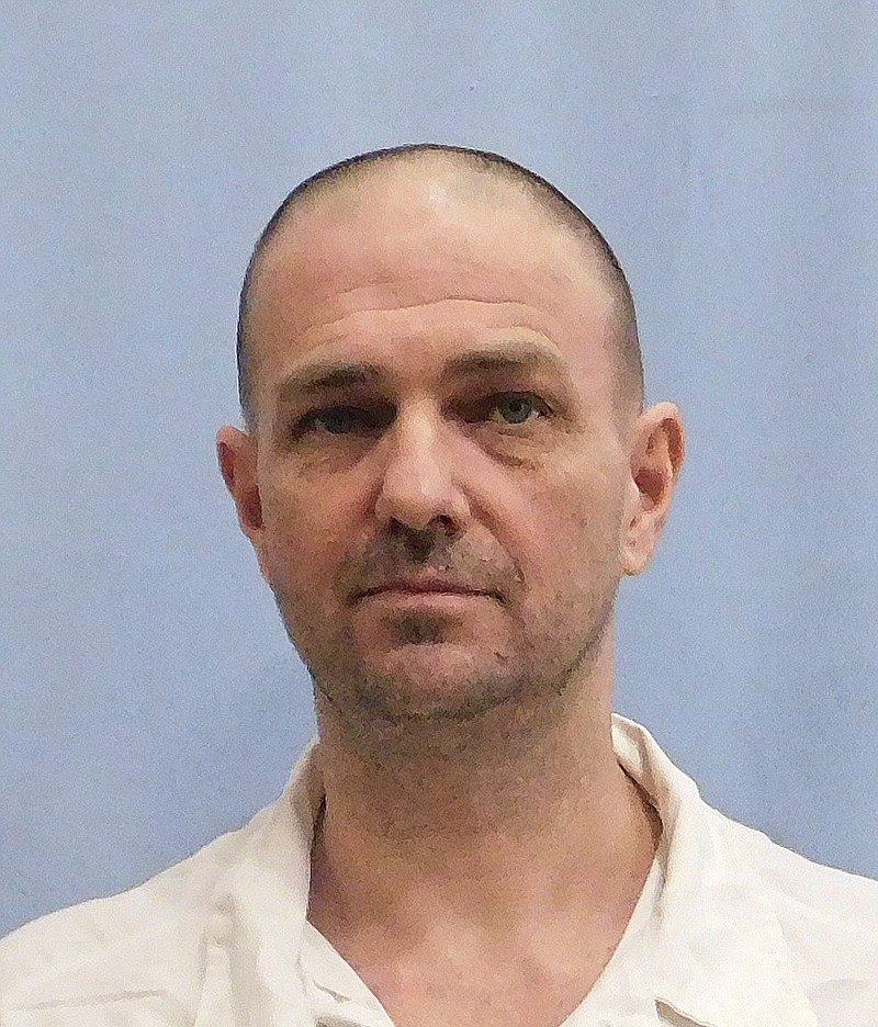 This undated photo provided by the Alabama Department of Corrections shows Michael Wayne Eggers. Eggers, 50, was convicted of killing his employer and is set to be executed by the state of Alabama after dropping his appeals and asking to be put to death. Eggers is scheduled to receive a lethal injection at 6 p.m. Thursday, March 15, 2018, at a southwest Alabama prison. (Alabama Department of Corrections via AP)