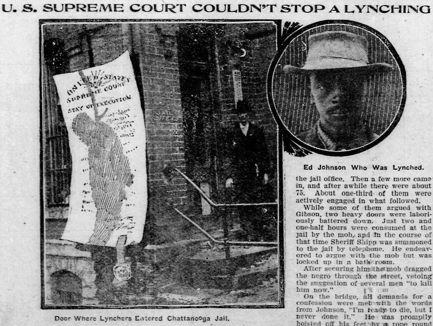 Photo of Ed Johnson uncovered 112 years after Walnut Street Bridge ...