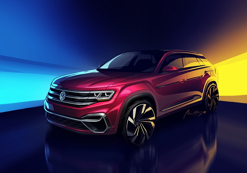 Rendering of new Volkswagen SUV to be built in Chattanooga.