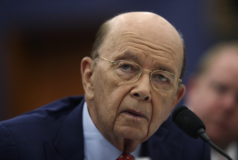 Commerce Secretary Wilbur Ross testifies before a House Committee on Appropriation subcommittee hearing on Capitol Hill in Washington, Tuesday, March 20, 2018. (AP Photo/Pablo Martinez Monsivais)