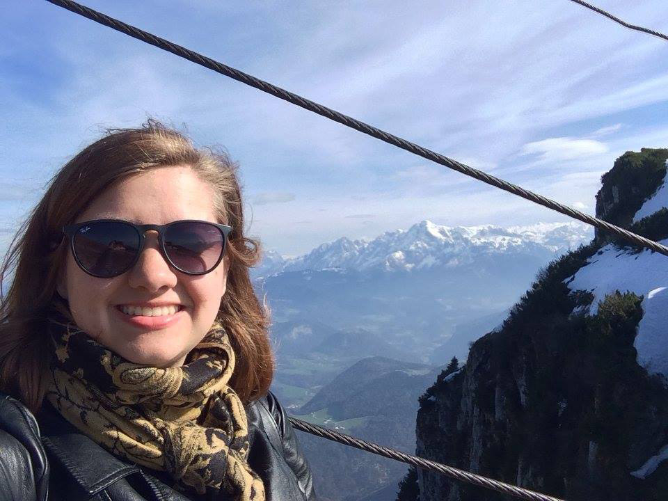 Carson Cook takes in the view from the Untersberg cable car in the Alps near Salzburg, Austria.