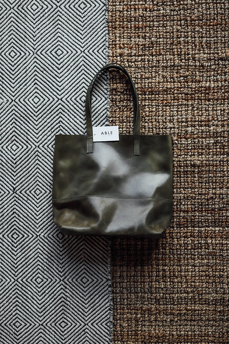 ABLE Mamuye Leather Tote. Available at Element.