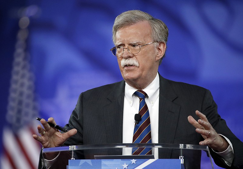 In this Feb. 24, 2017, file photo, former U.S. Ambassador to the U.N. John Bolton speaks at the Conservative Political Action Conference (CPAC) in Oxon Hill, Md. President Donald is replacing National security adviser H.R. McMaster with Bolton. (AP Photo/Alex Brandon, File)