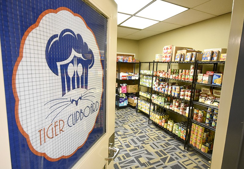 Tiger Cupboard for students in need at Chattanooga State Community College opened Tuesday inside the Starnes Student Center. The food pantry is set up to provide food access for students who need help in certain situations.