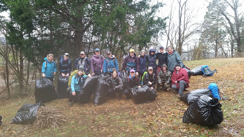 In early February, 16 women gathered near the Smoky Mountains to participate in BigPig Outdoors' women-only Survival 101 weekend. Photo by Andrew Herrington