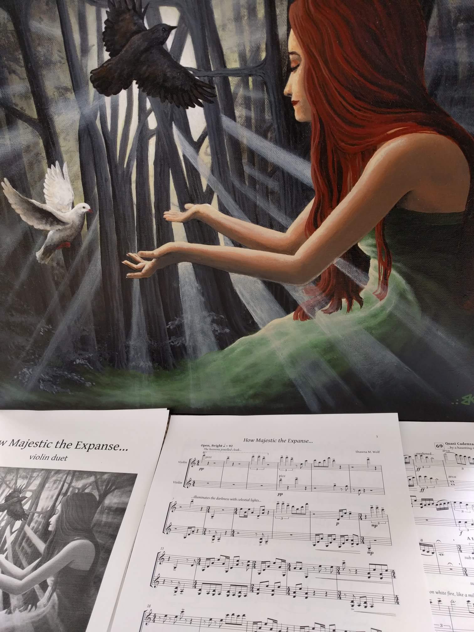 This painting and the accompanying poem by two Walker State inmates were used by Dr. Anne Guzzo as inspiration for an unnamed and untitled piece that was premiered at the recital.