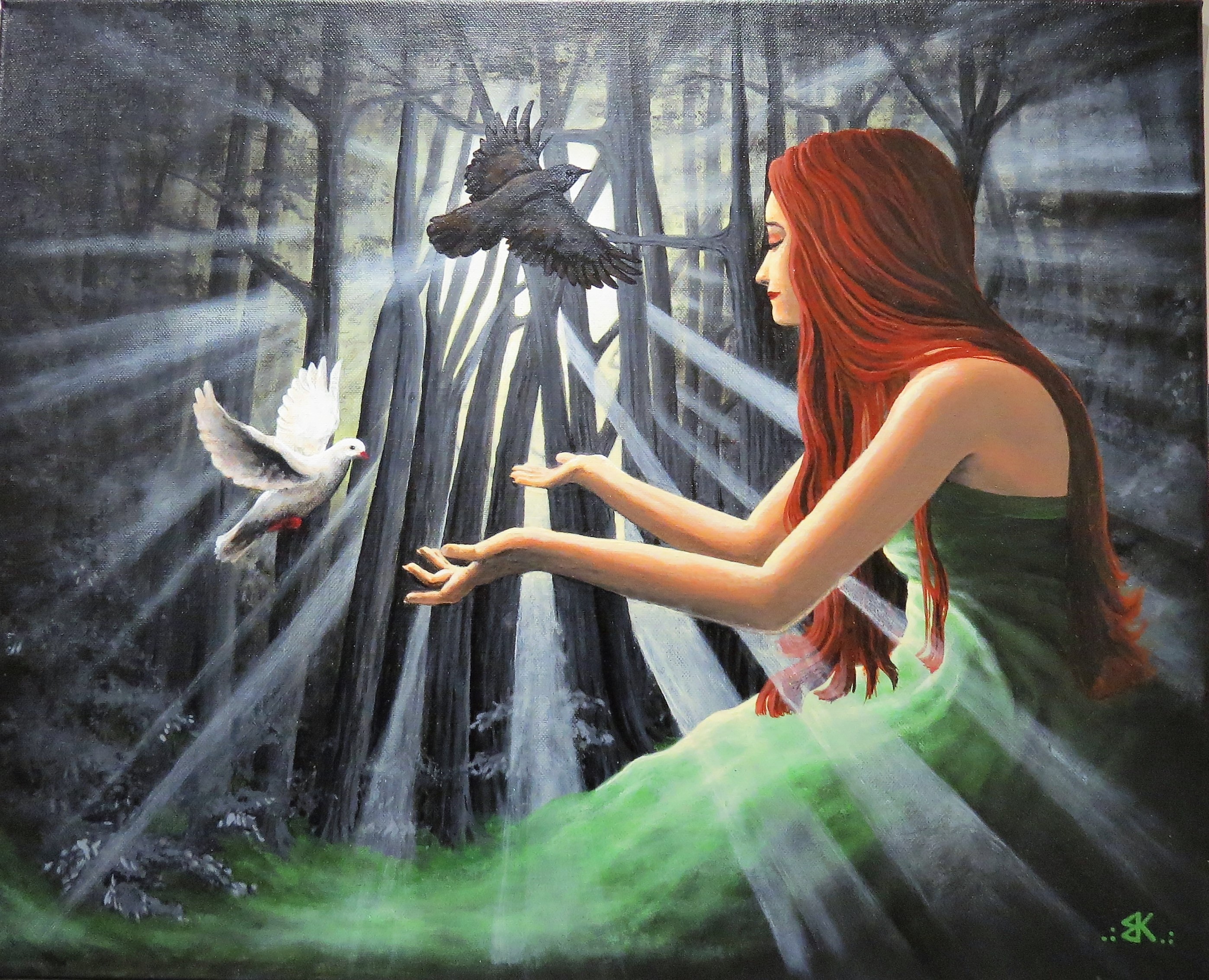 This painting and the accompanying poem by two Walker State inmates were used by Dr. Anne Guzzo as inspiration for an unnamed and untitled piece that was premiered at the recital.