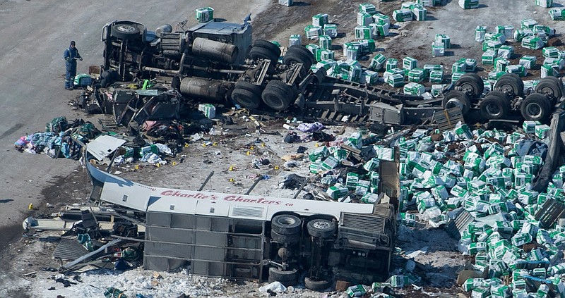 15 die when truck collides with hockey team's bus in Canada – The