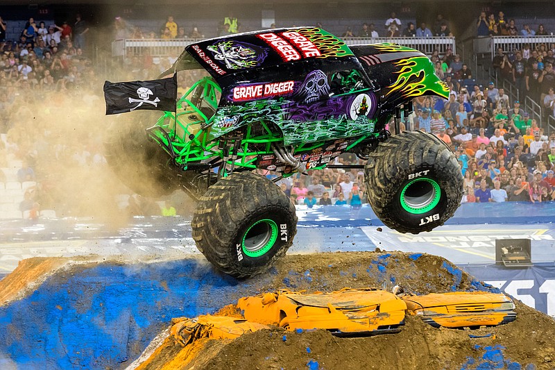 Grave Digger returns to McKenzie Arena, this time driven by Krysten Anderson, for Saturday's Monster Jam. (Photos: Feld Entertainment)