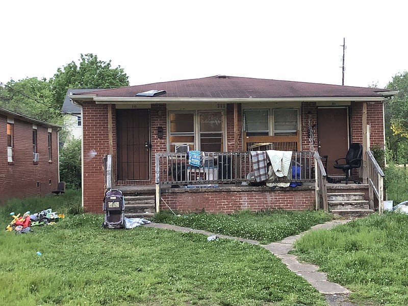 This is the home on the 500 block of North Hawthorne Street in Chattanooga where a suspect was barricaded following police chase.