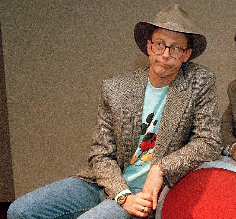 In this May 19, 1988, file photo, Harry Anderson poses after a press conference in New York. Authorities said, Monday, April 16, 2018, that actor Harry Anderson of "Night Court" comedy series fame died in North Carolina. (AP Photo/Richard Drew, File)