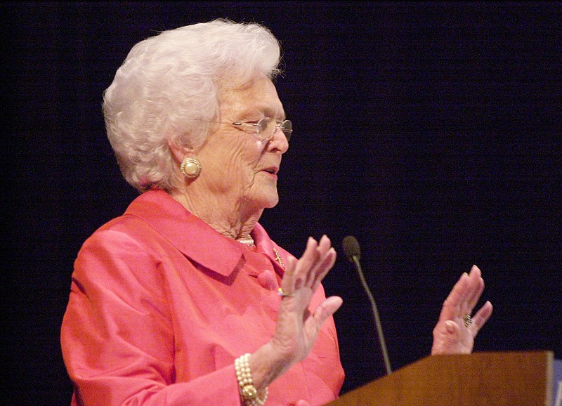 Former first lady Barbara Bush was guest speaker in 2002 at a fundraiser for Boyd Buchanon School held at The Chattanoogan.