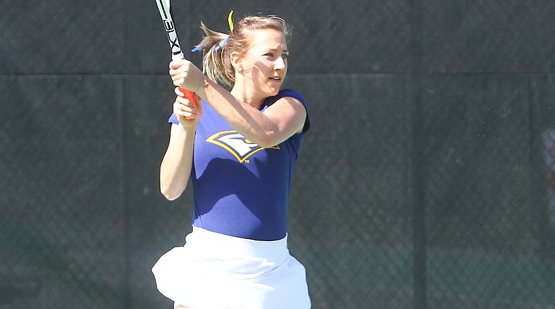 UTC senior Samantha Caswell is a second-team All-Southern Conference tennis player for the third year in a row.