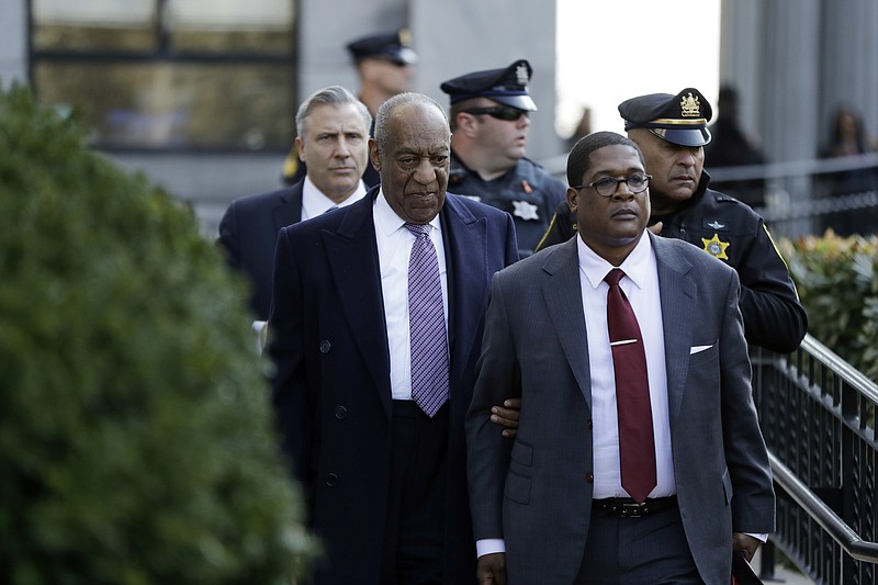 Bill Cosby departs after his sexual assault trial, Wednesday, April 18, 2018, at the Montgomery County Courthouse in Norristown, Pa. (AP Photo/Matt Slocum)
