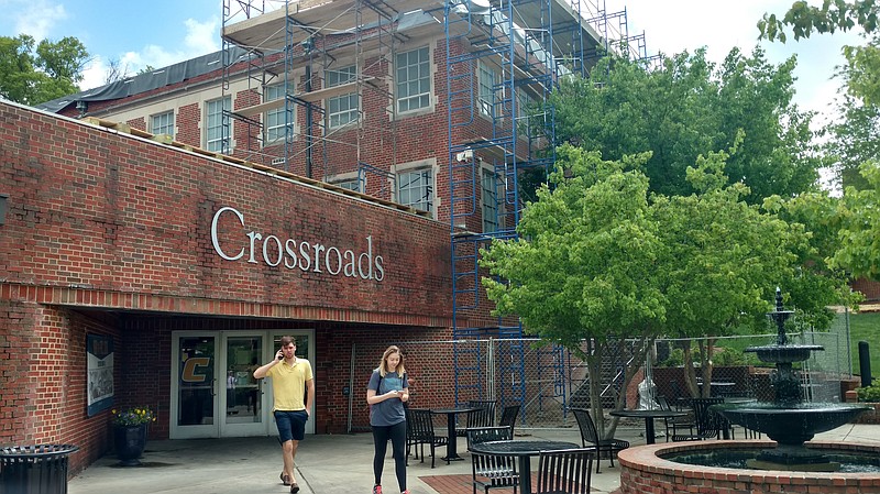 The Crossroads Dining Hall at UTC is slated to undergo an extensive renovation this summer while the entire Guerry Center is seeing a major makeover. (Staff Photo by Mike Pare)