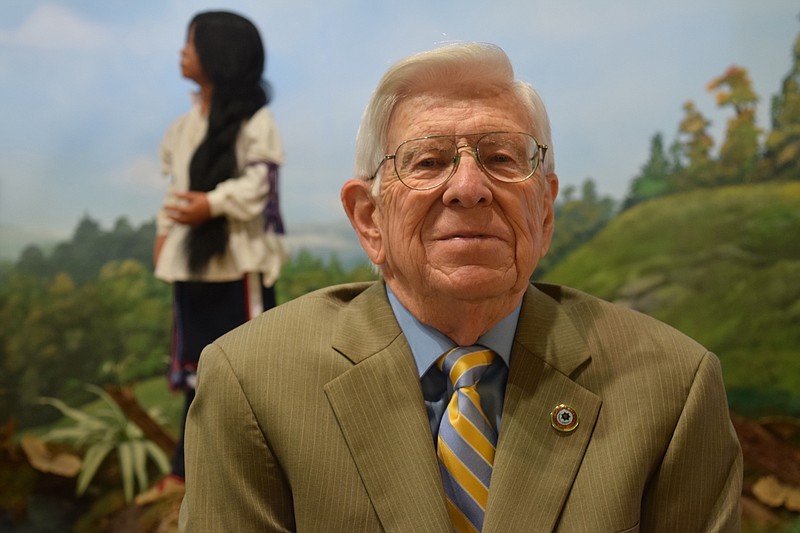 Maxwell D. Ramsey, instrumental in the preservation of Cherokee history and cultural sites since the 1960s, was the recipient of the National Society of the Daughters of the American Revolution National Historic Preservation Medal on Wednesday, Feb. 15, 2017, at the Sequoyah Birthplace Museum in Vonore, Tenn. Officials with the Judge David Campbell Chapter of the DAR in Chattanooga presented the medal.