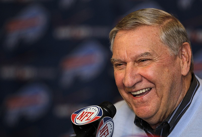 Former Buffalo Bills general manager Buddy Nix, shown here in 2012, doesn't have to concern himself with an NFL draft for the first time since 1992, when he was in his ninth and final year as UTC's coach.