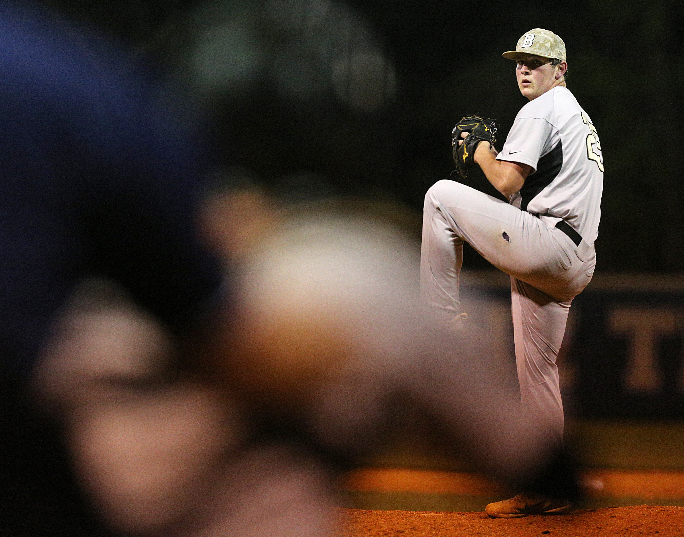 Bradley Central's Andy Bunch (25) pitches during the second Soddy-Daisy vs. Bradley Central baseball game at Soddy-Daisy High School Wednesday, April 25, 2018 in Soddy-Daisy, Tenn.