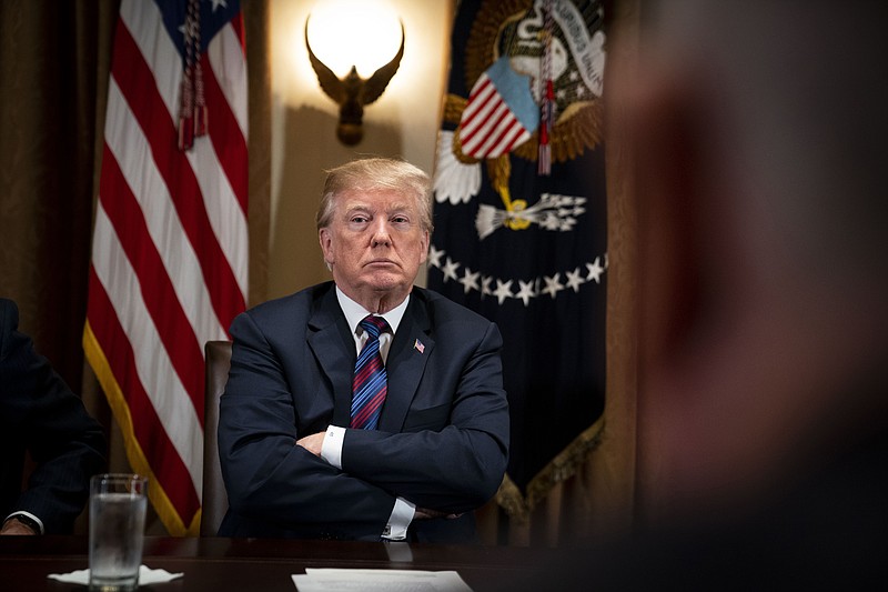 FILE — President Donald Trump during a meeting in the Cabinet Room of the White House earlier this month. (Doug Mills/The New York Times)