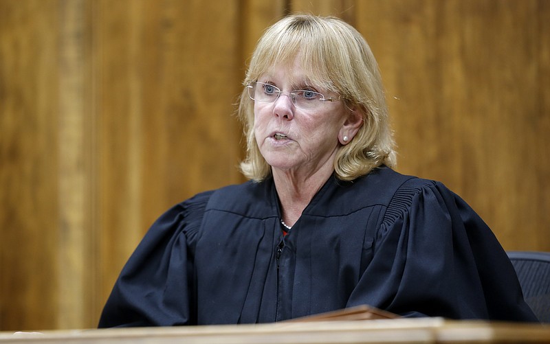 Chief Judge Kristina Cook Graham speaks during a trial earlier this month in Ringgold, Ga.