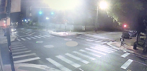 A woman was crossing M.L. King Boulevard at the Houston Street intersection about 11:30 p.m. Wednesday, April 25, when a driver in a white older body style Cadillac with a blue top and blue side stripe hit her and kept driving, the Chattanooga Police Department posted to Facebook. (Photo: facebook.com/ChattanoogaPoliceDepartment)