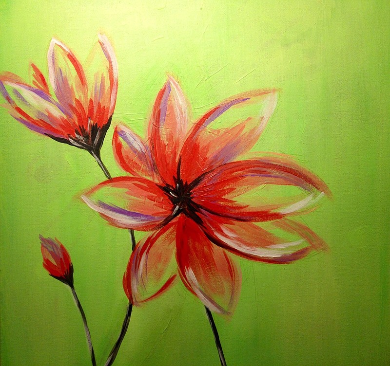 "May Flora," shown, is the make-and-take project at the next Painting For a Purpose fundraiser at the 6th Cavalry Museum on Barnhardt Circle in Fort Oglethorpe, Ga. The class will be held Thursday, May 17. Artist Coyee Shipp Langston will lead the painting class from 5:30 to 8 p.m. Class fee is $40, which includes appetizers, canvas, painting supplies and instruction. Guests are encouraged to bring the adult beverage of their choice and an apron or old shirt to protect their clothing. Registration is required. Register online at 6thcavalrymuseum.com or call 706-861-2860.